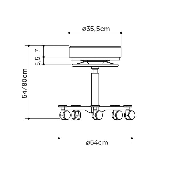 Rollhocker Orbit | Naggura | Graphite