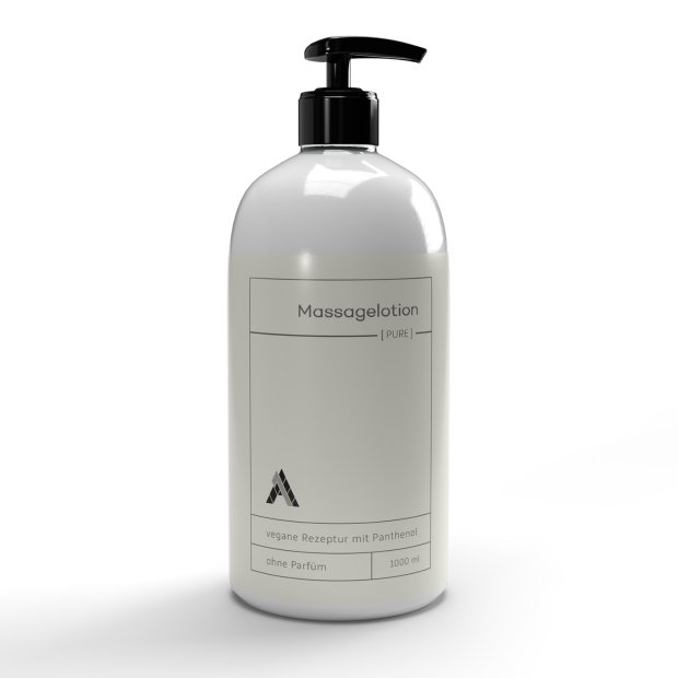 1A Massagelotion PURE | 1 Liter | inkl. Pumpspender