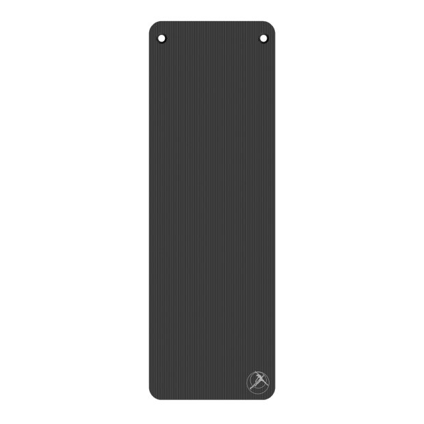 Gymnastikmatte ProfiGym | 180 x 60 cm | mit Ösen | 1,0 cm Stärke | Anthrazit